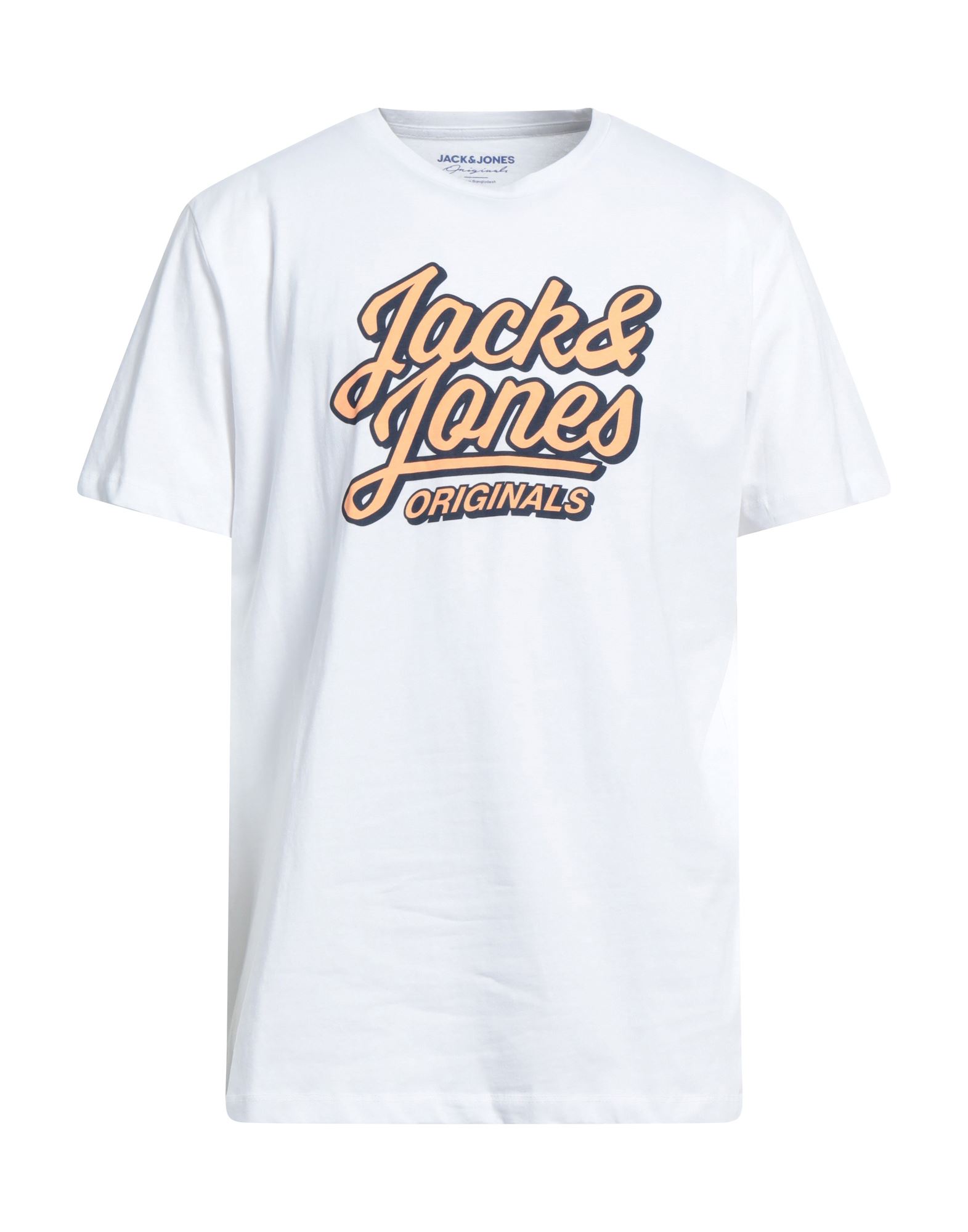 Jack & Jones Man T-shirt White Size M Cotton