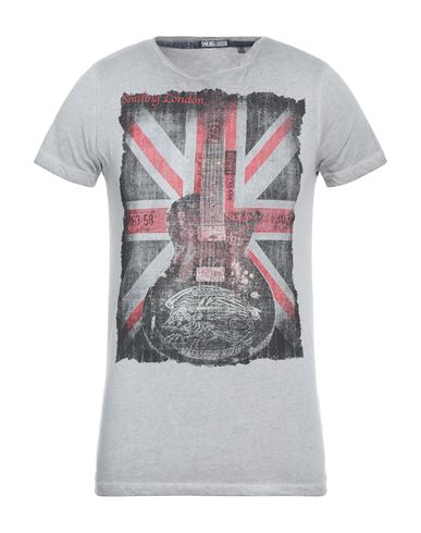 Smiling London Man T-shirt Grey Size S Cotton In Gray