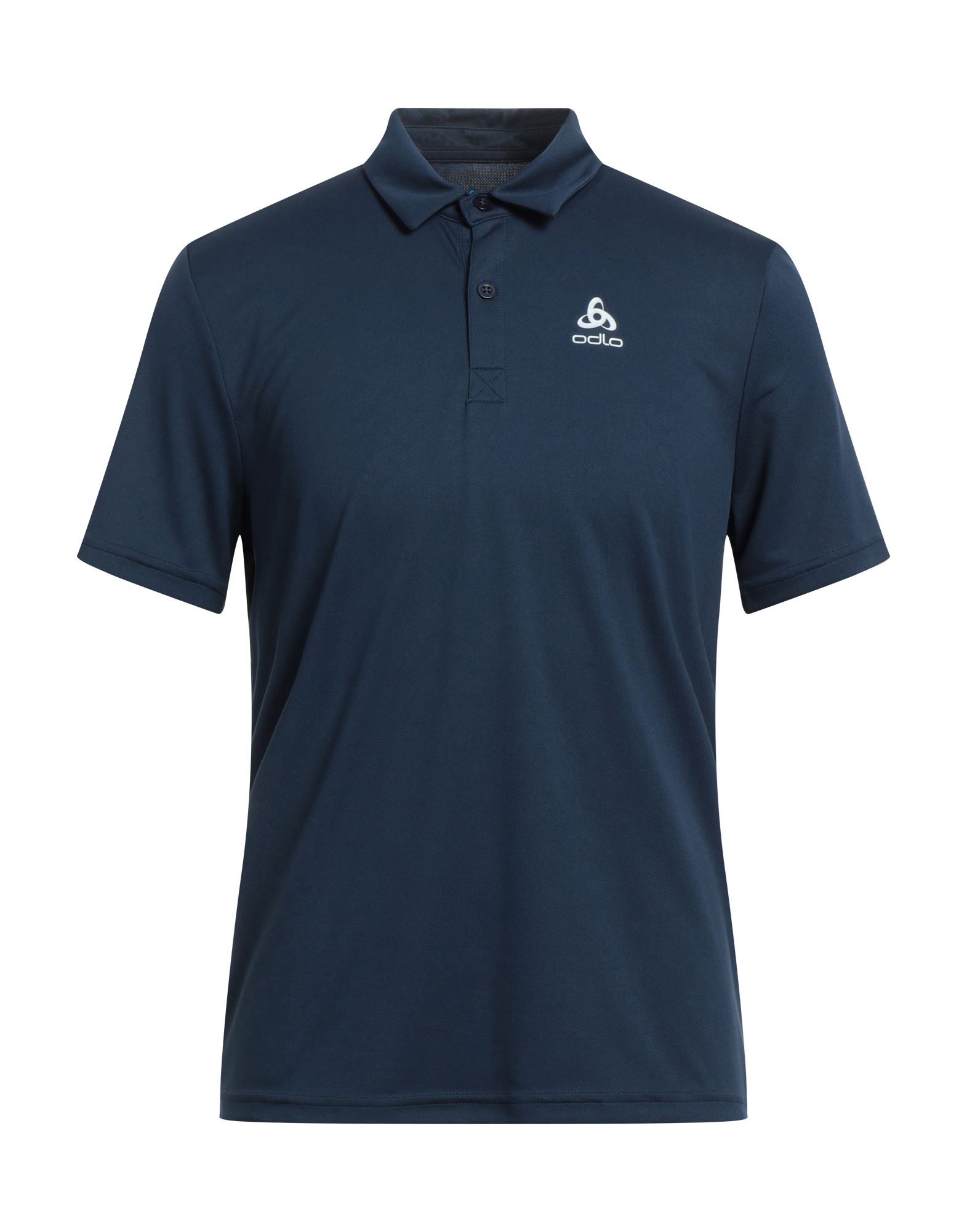 Shop Odlo Man Polo Shirt Navy Blue Size M Polyester