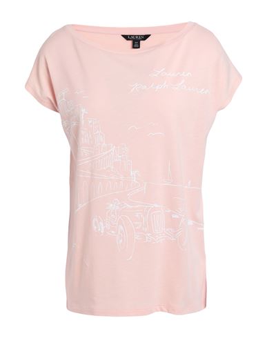 Lauren Ralph Lauren Woman T-shirt Pink Size Xl Cotton, Modal