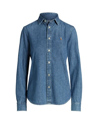 Polo Ralph Lauren Woman Denim Shirt Blue Size 10 Cotton
