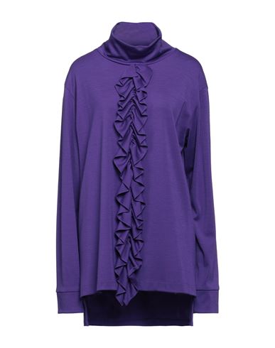 Marni Woman T-shirt Purple Size 4 Virgin Wool