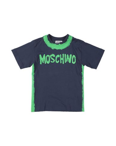 Moschino Kid Babies'  Toddler Boy T-shirt Midnight Blue Size 6 Cotton