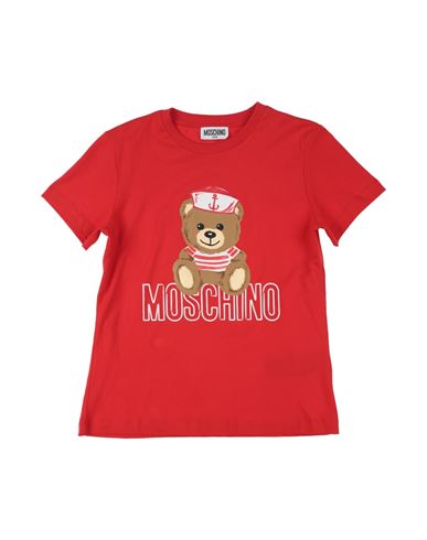 Moschino Kid Babies'  Toddler Boy T-shirt Red Size 6 Cotton