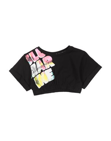 Miss Blumarine Toddler Girl T-shirt Black Size 4 Cotton, Elastane In Black