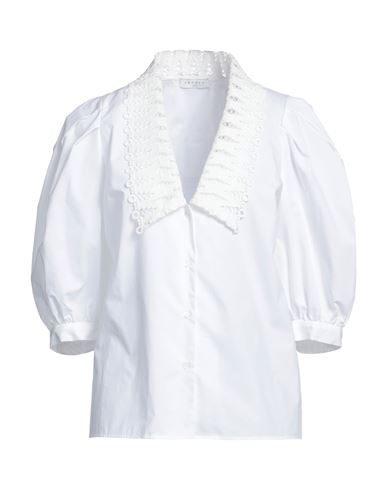 Sandro Woman Shirt White Size 0 Cotton