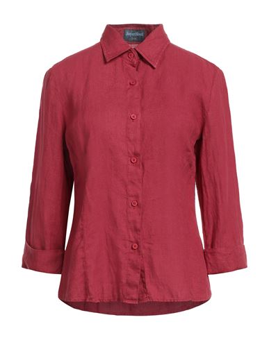 Jasper Reed Woman Shirt Brick Red Size L Linen