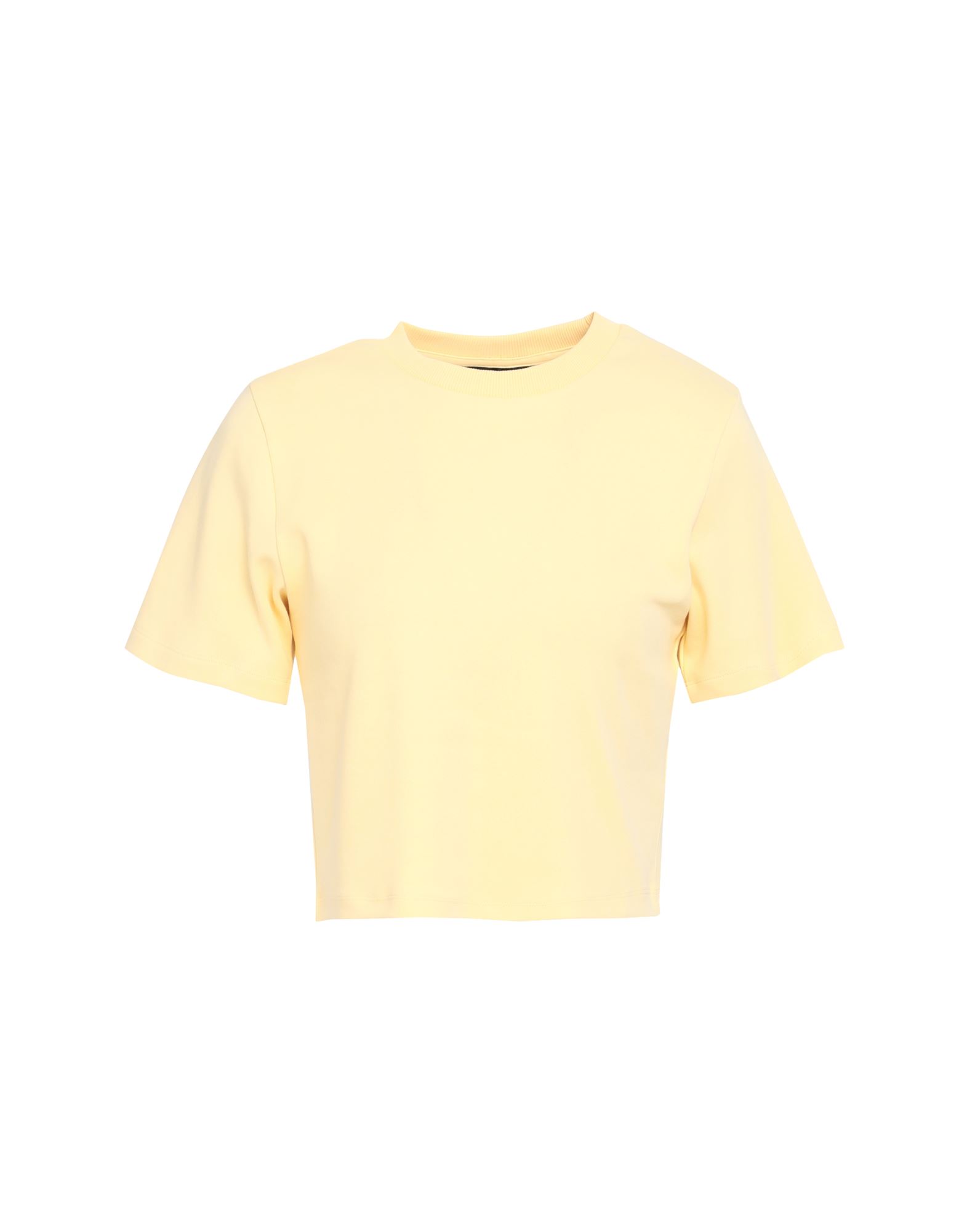 Jjxx By Jack & Jones Woman T-shirt Light Yellow Size L Cotton, Elastane