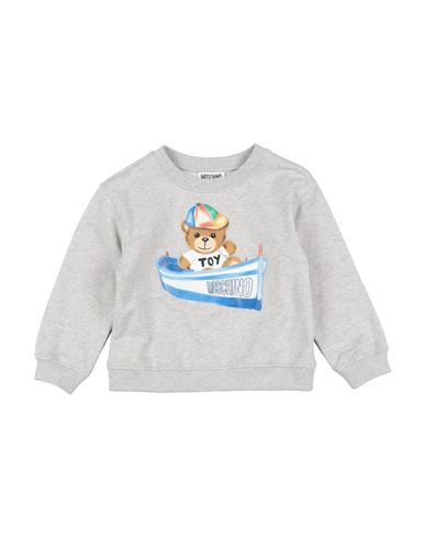 Moschino Kid Babies'  Toddler Boy Sweatshirt Light Grey Size 6 Cotton, Elastane