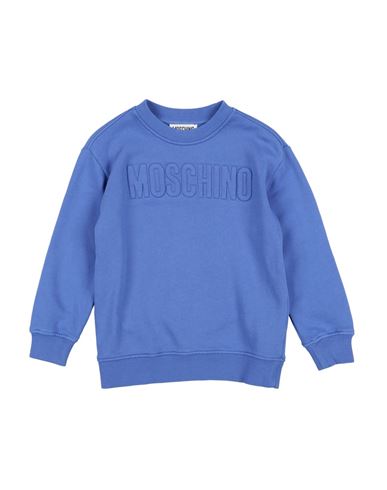 Moschino Kid Babies'  Toddler Sweatshirt Blue Size 5 Cotton, Elastane