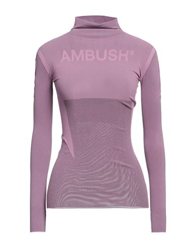 Ambush Woman T-shirt Mauve Size 1 Polyester, Nylon, Polyurethane In Purple