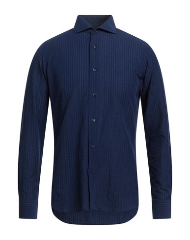 Alea Man Shirt Blue Size 15 ½ Linen, Cotton