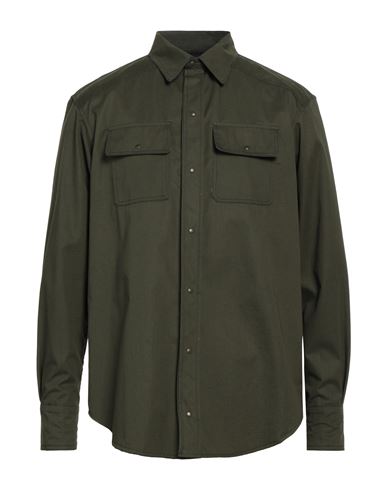 B-used Man Shirt Military Green Size M Cotton