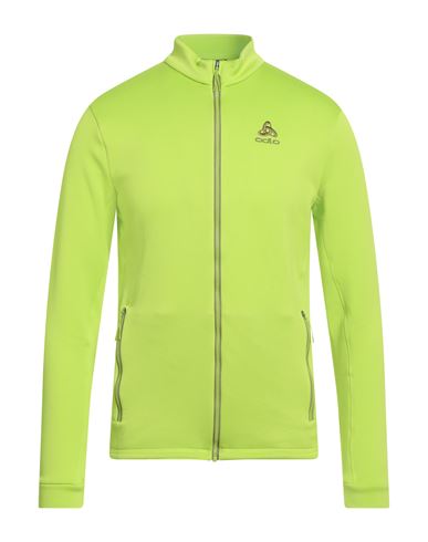 Odlo Man Sweatshirt Light Green Size Xxl Recycled Polyester, Elastane In Green