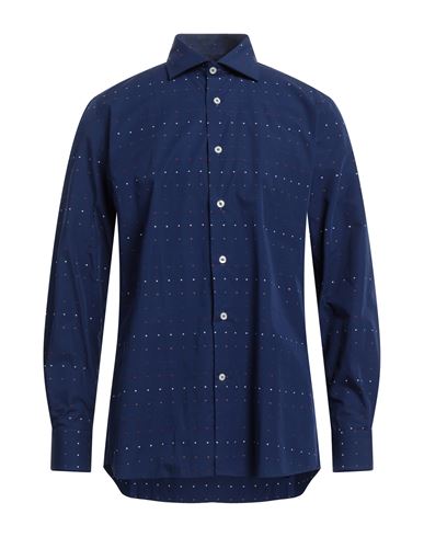 Altemflower Man Shirt Midnight Blue Size 15 Cotton