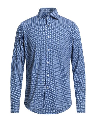 Altemflower Man Shirt Blue Size 16 ½ Cotton, Elastane