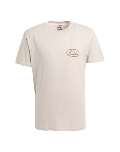 Poler Brand Brand T-shirt Man T-shirt Beige Size S Cotton