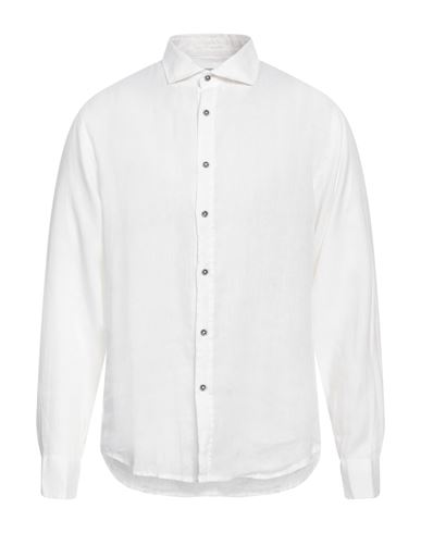 Smiling London Man Shirt White Size S Linen