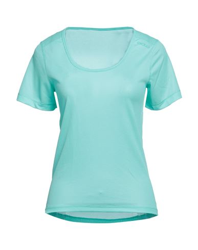 Odlo Woman T-shirt Turquoise Size Xs Polyester In Blue
