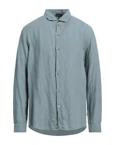 Emporio Armani Man Shirt Sage Green Size Xl Linen