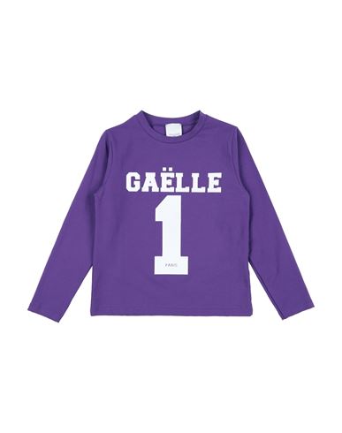 Gaelle Paris Babies' Gaëlle Paris Toddler Boy T-shirt Purple Size 6 Cotton, Elastane