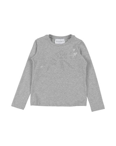 Ermanno Scervino Junior Babies'  Toddler Girl T-shirt Grey Size 4 Cotton, Elastane