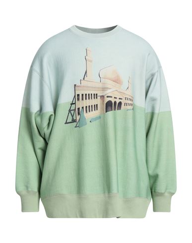 Undercover Man Sweatshirt Light green Cotton Cover