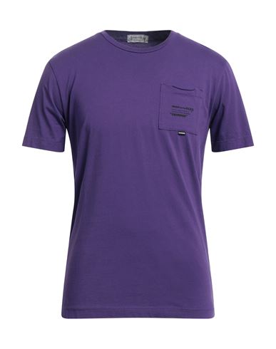 Daniele Alessandrini Homme Man T-shirt Purple Size S Cotton