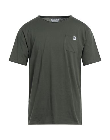 Over-d Man T-shirt Military Green Size Xxl Cotton