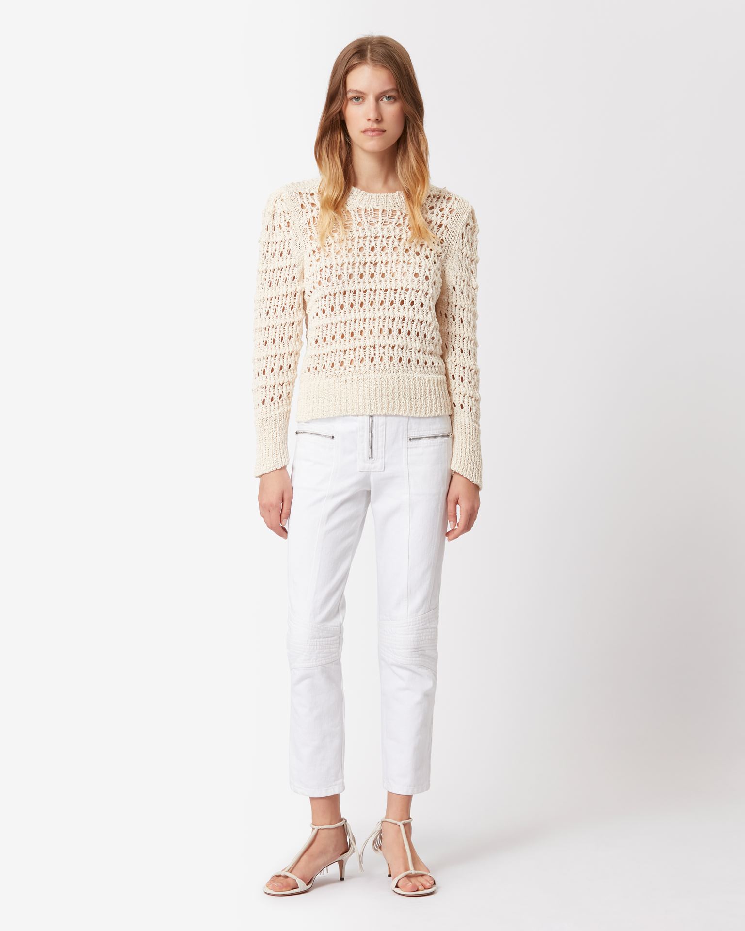 Isabel Marant, Gemma Cotton Sweater - Women - White