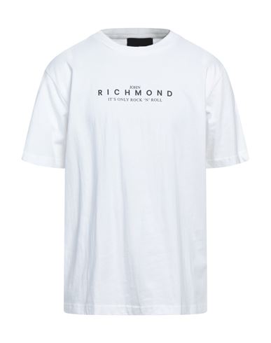 John Richmond Man T-shirt White Size L Cotton