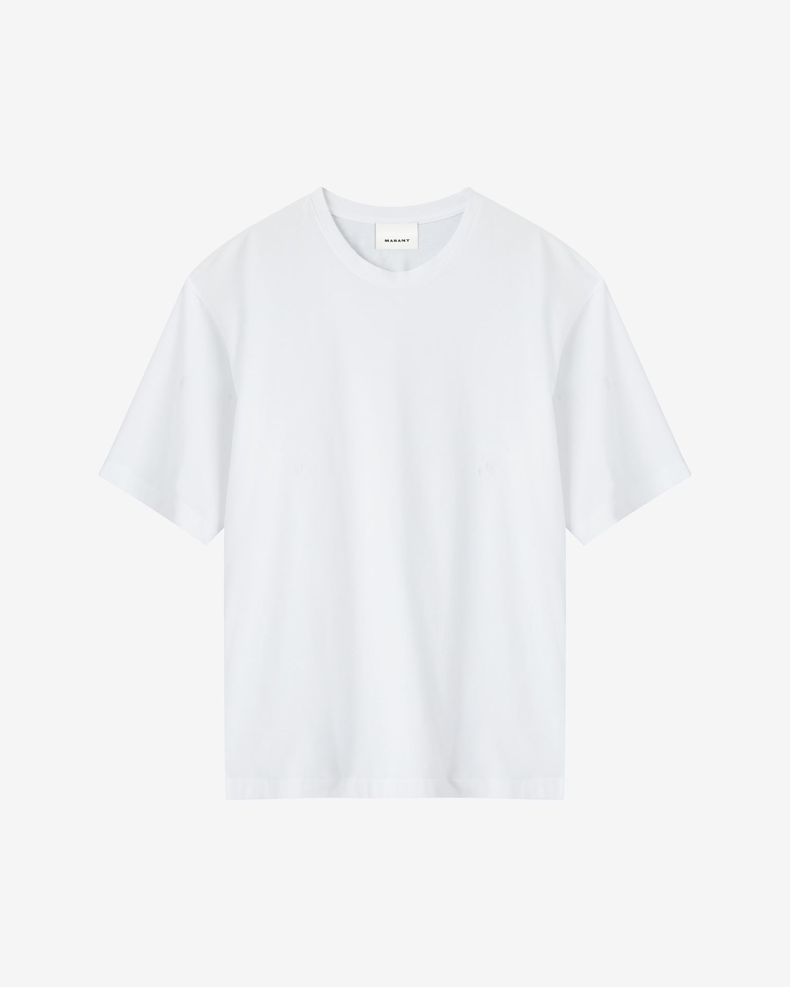 Shop Isabel Marant Guizy "marant" Cotton Tee-shirt In White