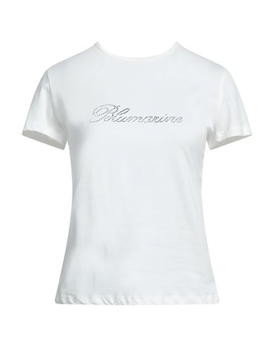 Blumarine Woman T-shirt White Size L Cotton