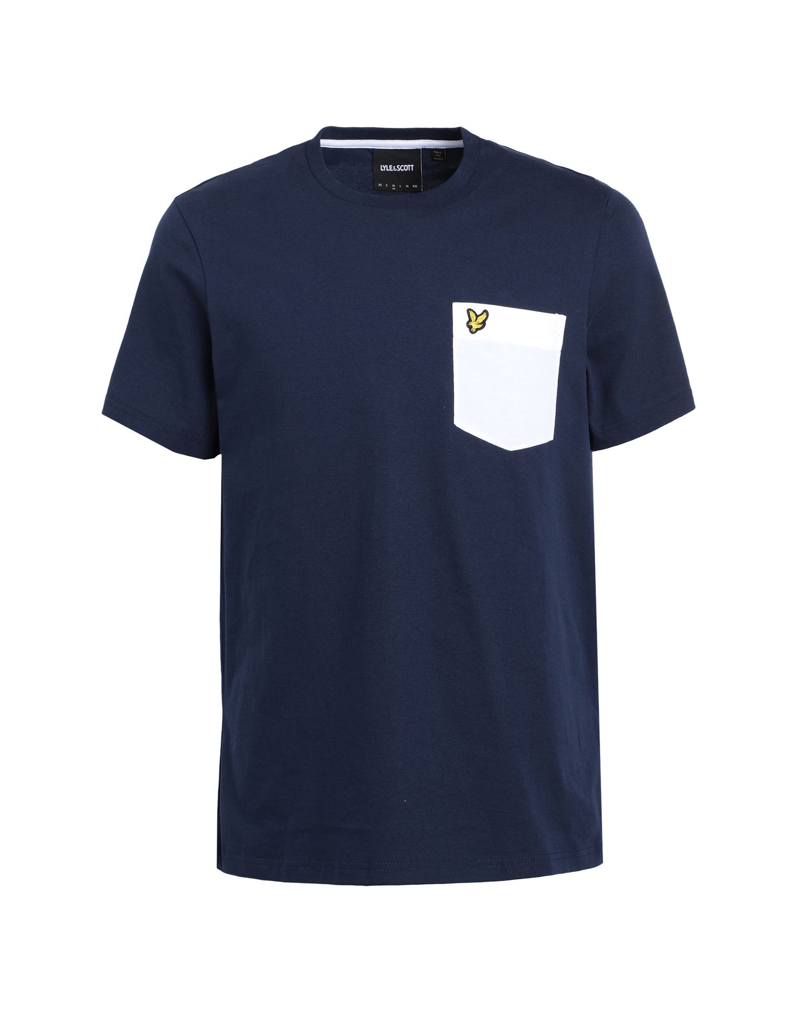 Lyle & Scott Man T-shirt Navy Blue Size M Cotton