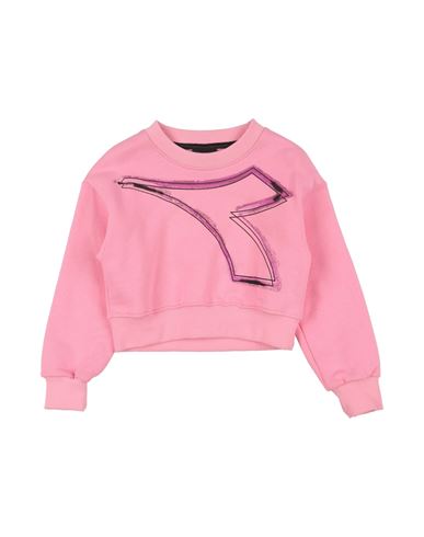 Diadora Babies'  Toddler Girl Sweatshirt Pink Size 4 Cotton