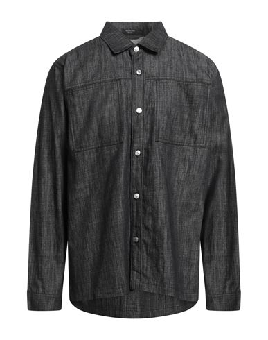 Bolongaro Trevor Man Denim Shirt Black Size Xs Cotton
