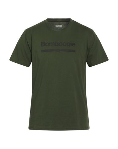 Bomboogie Man T-shirt Military Green Size S Cotton