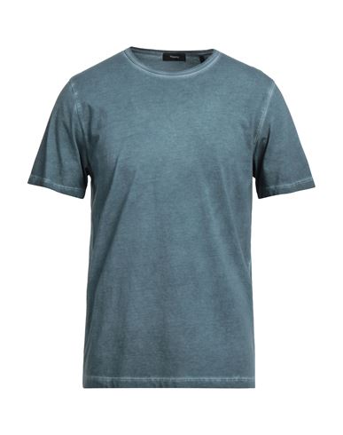 Theory Man T-shirt Slate Blue Size Xs Cotton