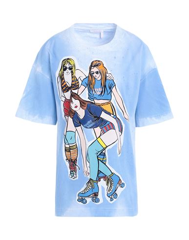 See By Chloé Woman T-shirt Light Blue Size S Cotton
