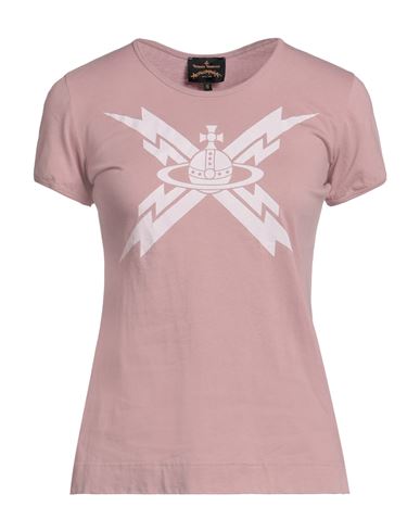 Vivienne Westwood Anglomania Woman T-shirt Pastel Pink Size Xs Cotton