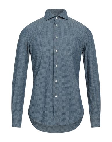 Rossi Man Shirt Slate Blue Size 15 ½ Cotton