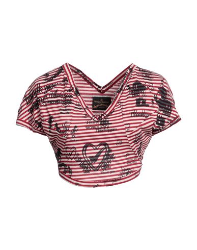 Vivienne Westwood Anglomania Woman T-shirt Red Size S Cotton