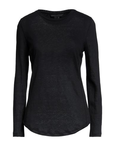 Marc By Marc Jacobs Woman T-shirt Black Size M Linen