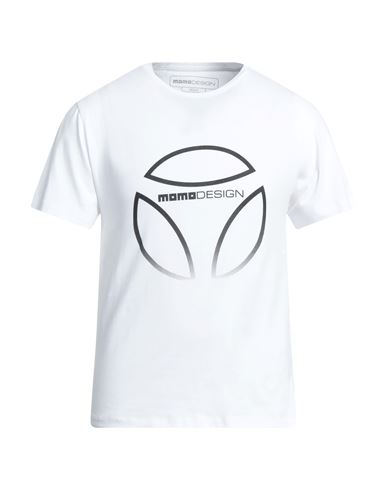 Momo Design Man T-shirt White Size L Cotton, Elastane