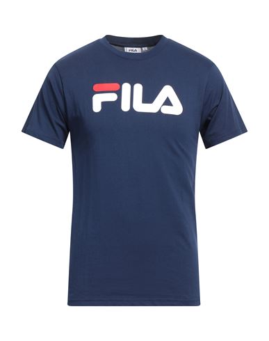 Fila Man T-shirt Navy Blue Size S Cotton
