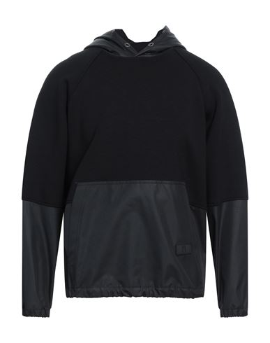 Pt Torino Man Sweatshirt Black Size 38 Viscose, Elastane, Polyurethane