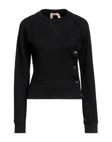N°21 Woman Sweatshirt Black Size 4 Cotton