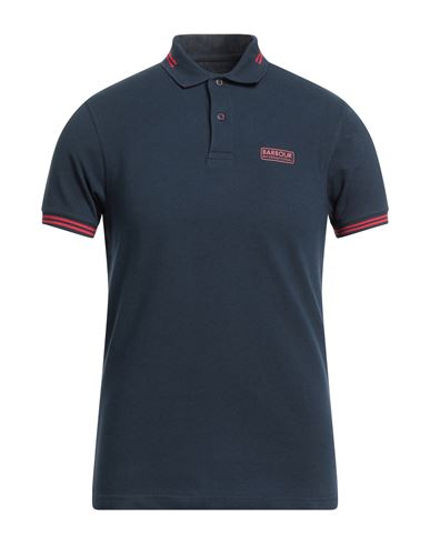 Barbour Man Polo Shirt Midnight Blue Size S Cotton