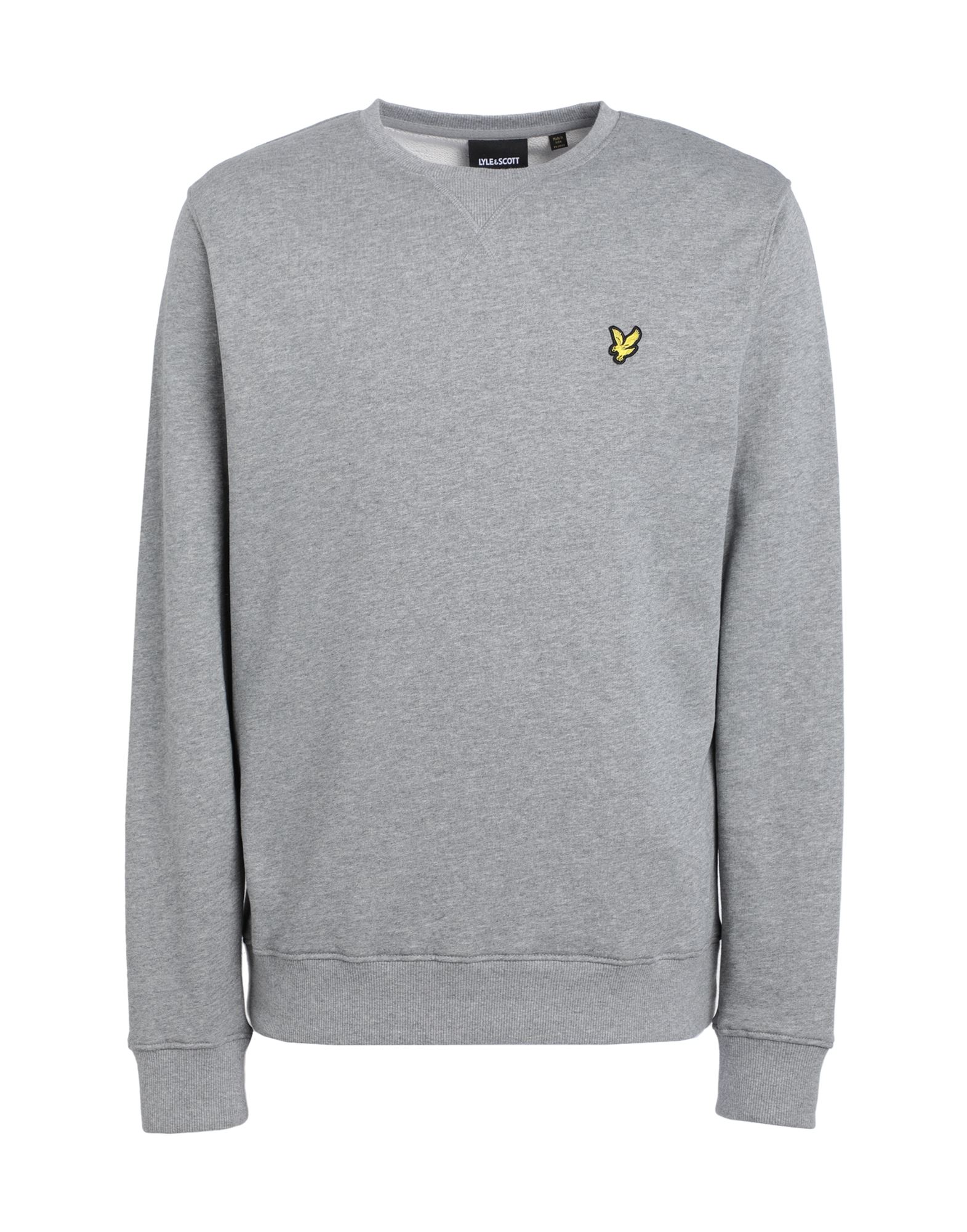 Lyle & Scott Man Sweatshirt Light Grey Size Xl Organic Cotton In Grey