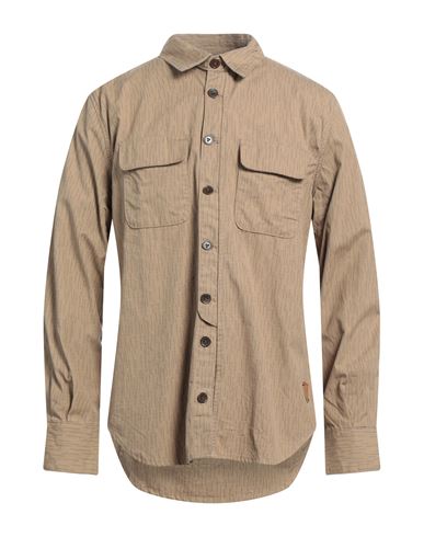Barbour Man Shirt Light Brown Size L Cotton In Beige